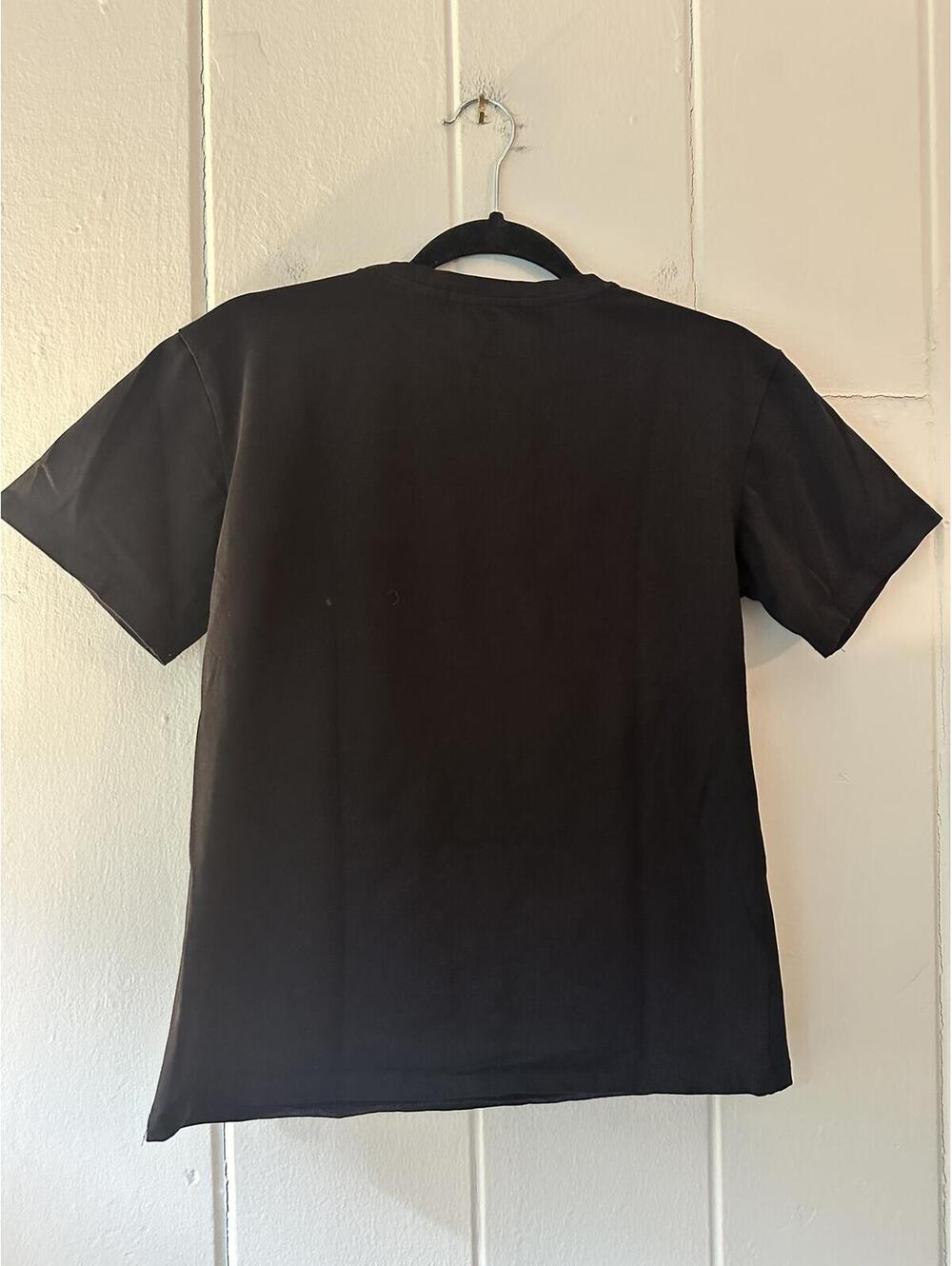 Burberry Signature Appliqué Thomas Bear Black Tee 100% Cotton Size XL - Picture 6 of 7